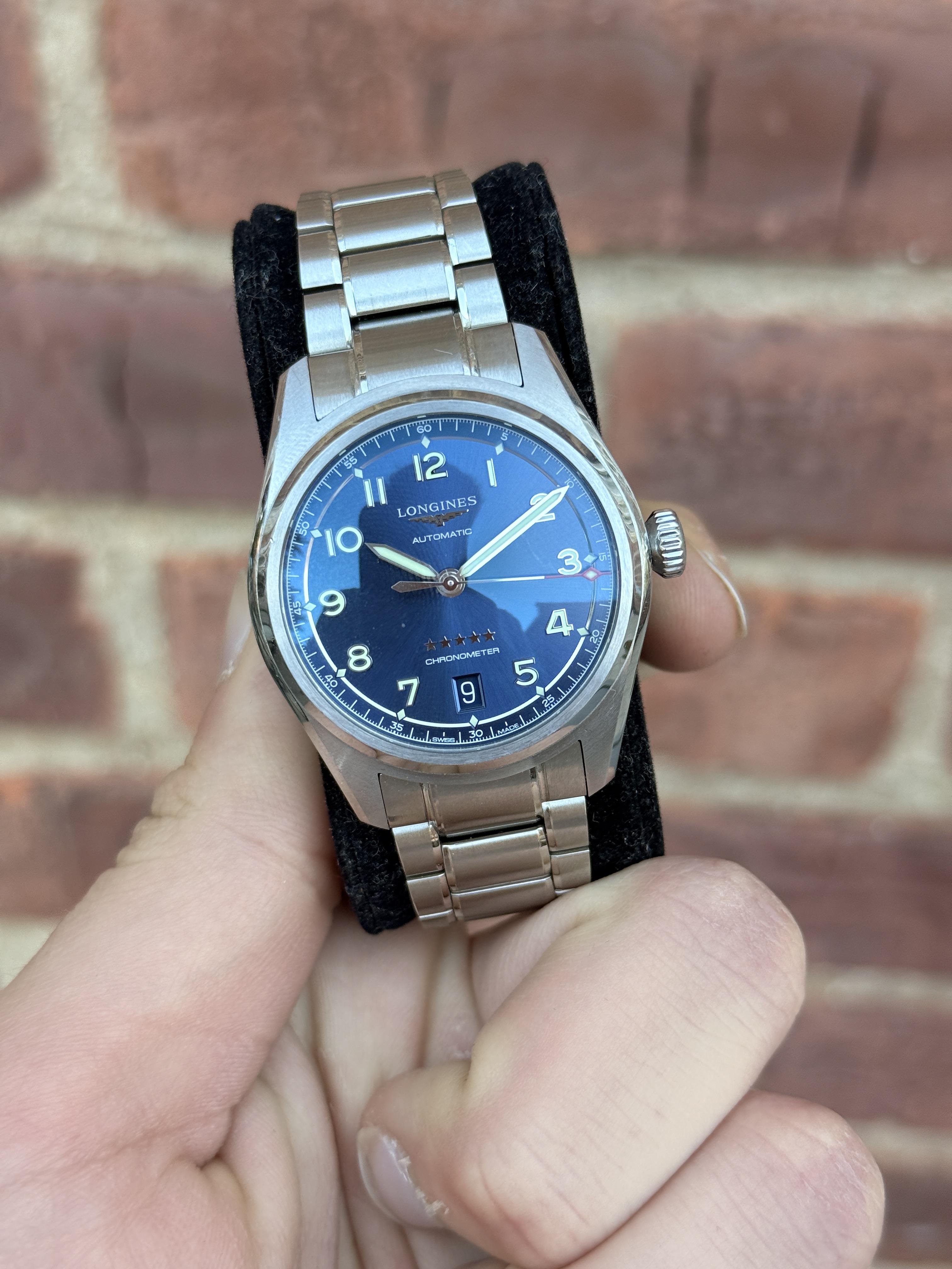 Longines Spirit 37mm Navy