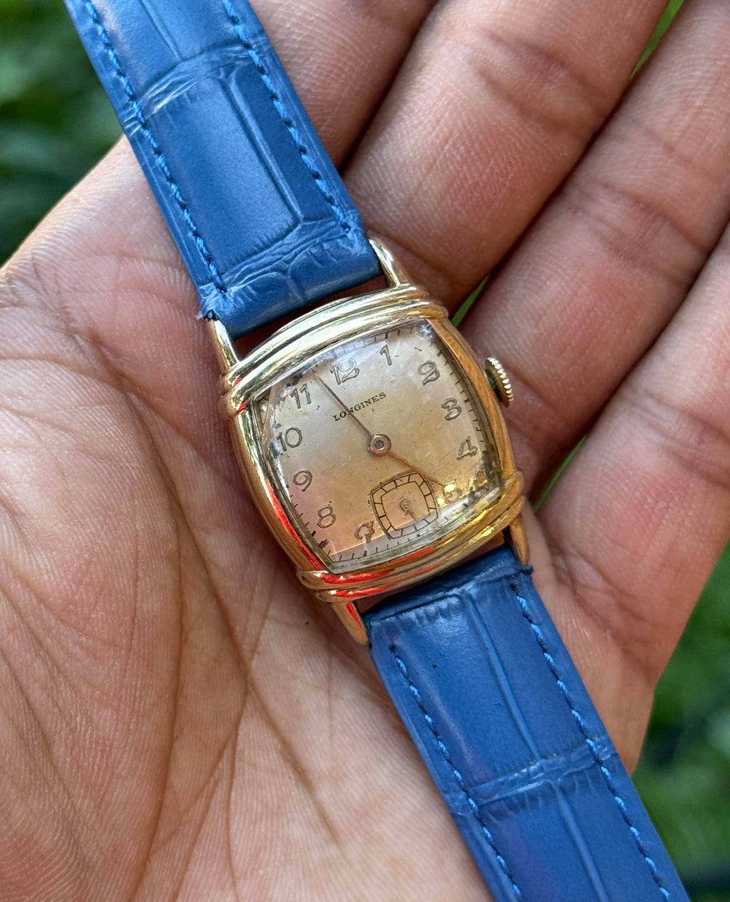 Longines 10L Gold Filled Manual Wind Tank Watch 25mm