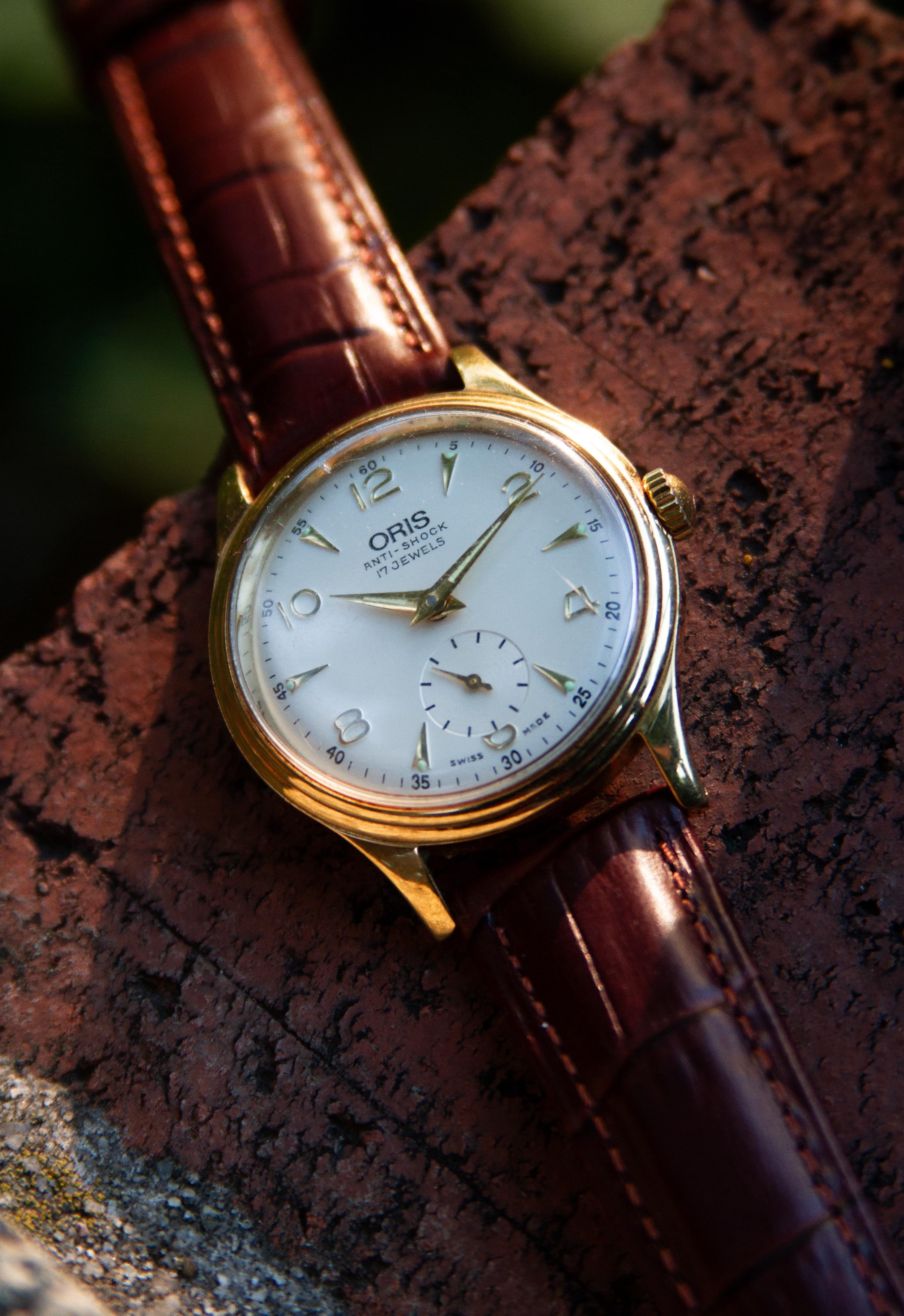 Oris 7312 "Calatrava" Gold Plated 32mm Manual Wind Watch