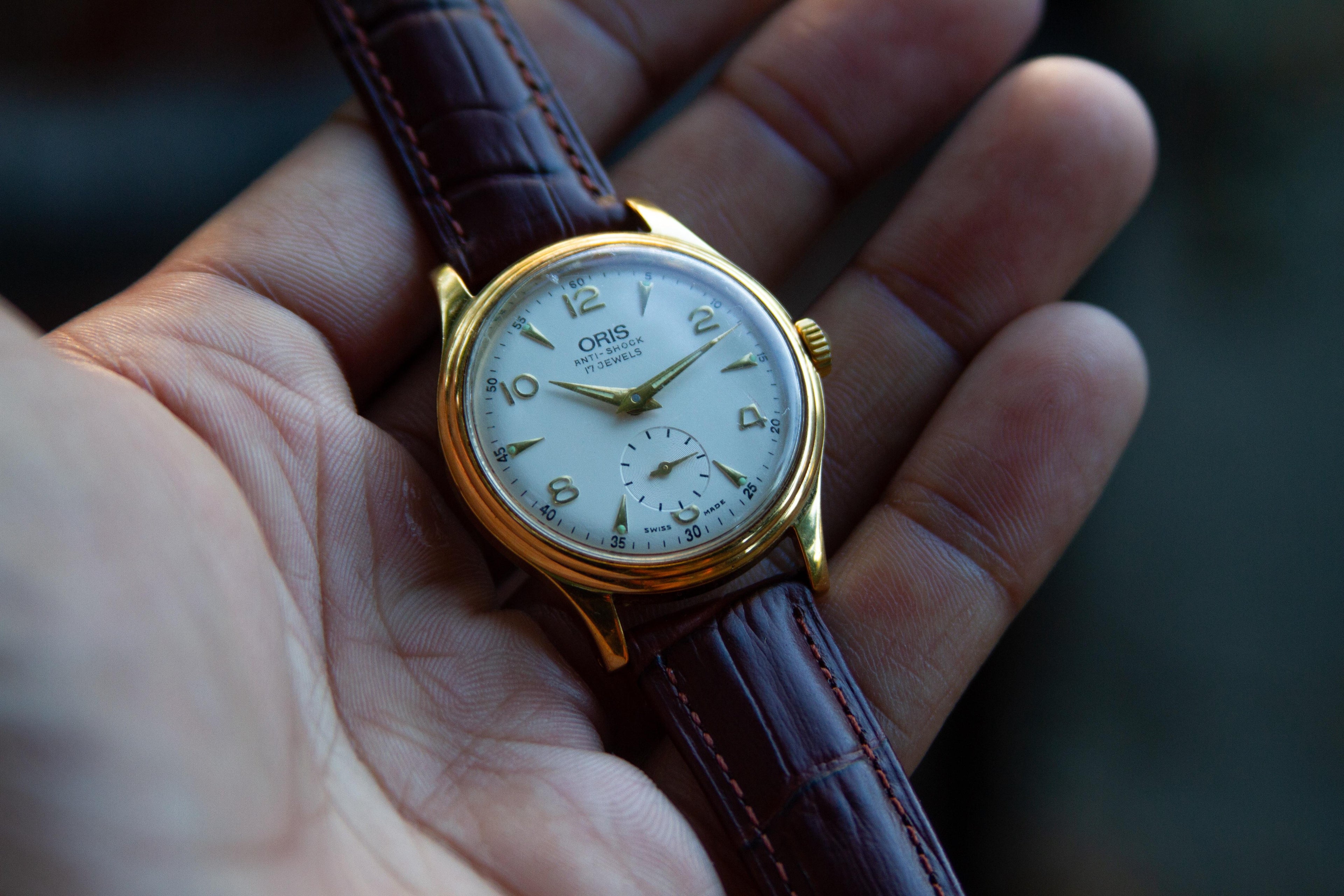Oris 7312 "Calatrava" Gold Plated 32mm Manual Wind Watch