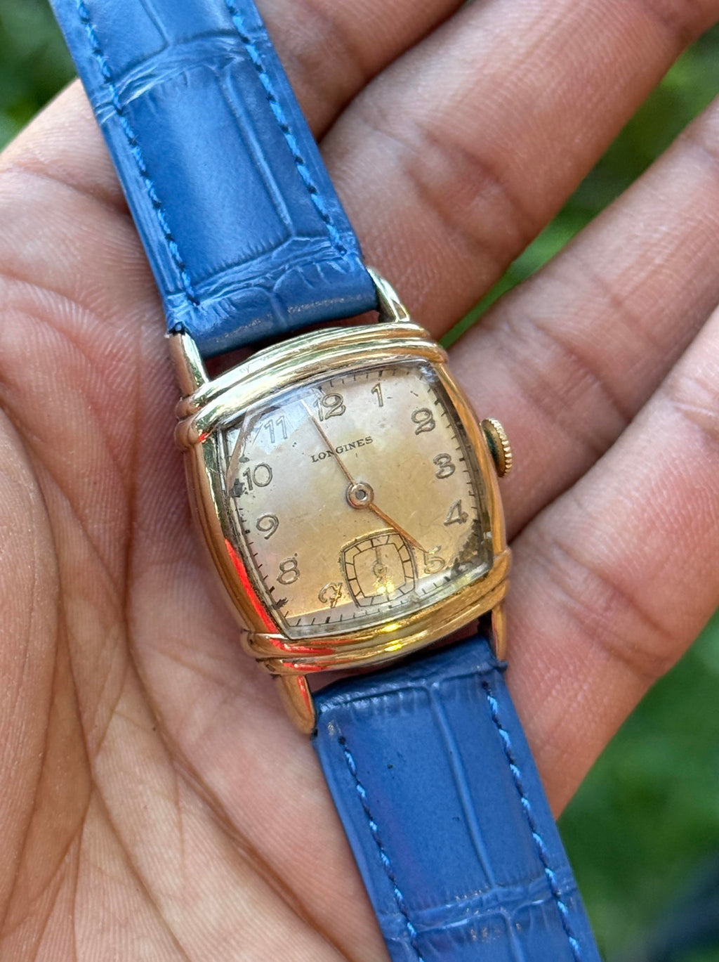 Longines 10L Gold Filled Manual Wind Tank Watch 25mm