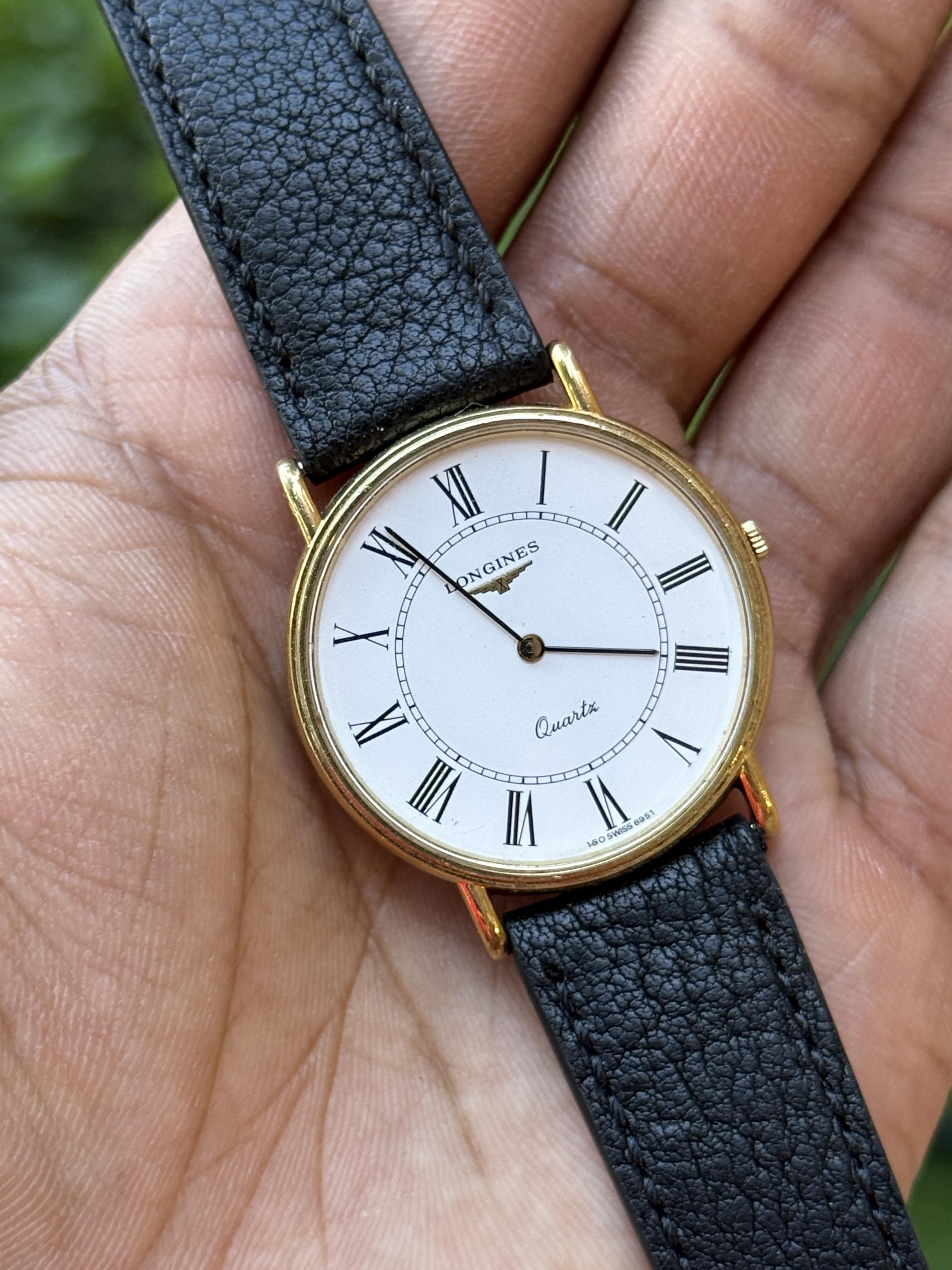 Longines Quartz 6951 32.5mm L150.4 Quartz Gold Plated Vintage Dress Watch