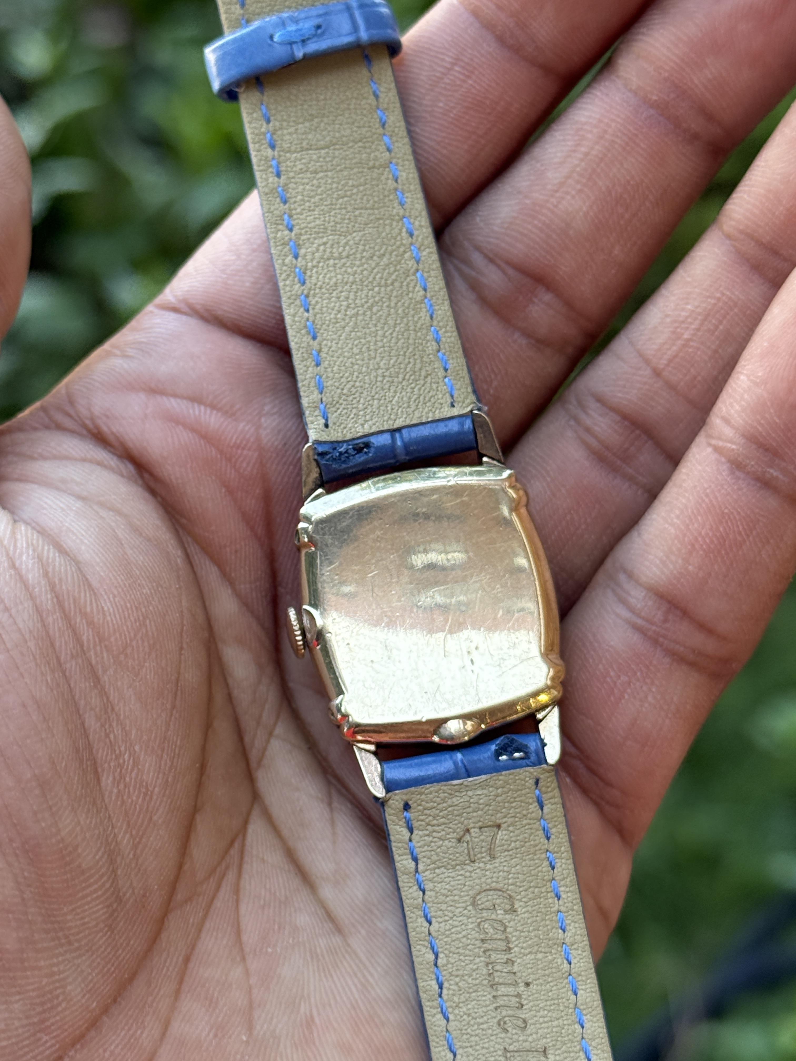 Longines 10L Gold Filled Manual Wind Tank Watch 25mm