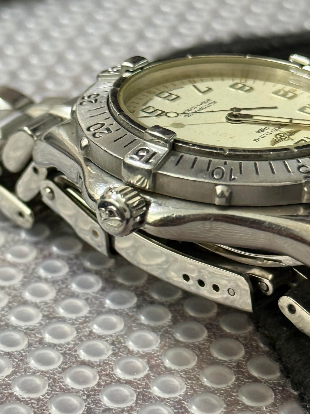 Breitling Colt Automatic A17035 White Dial Steel Diver