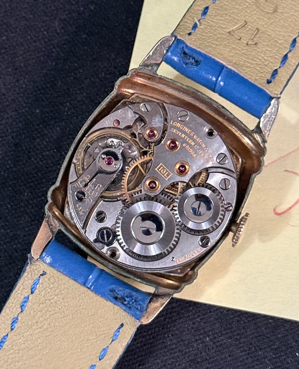Longines 10L Gold Filled Manual Wind Tank Watch 25mm