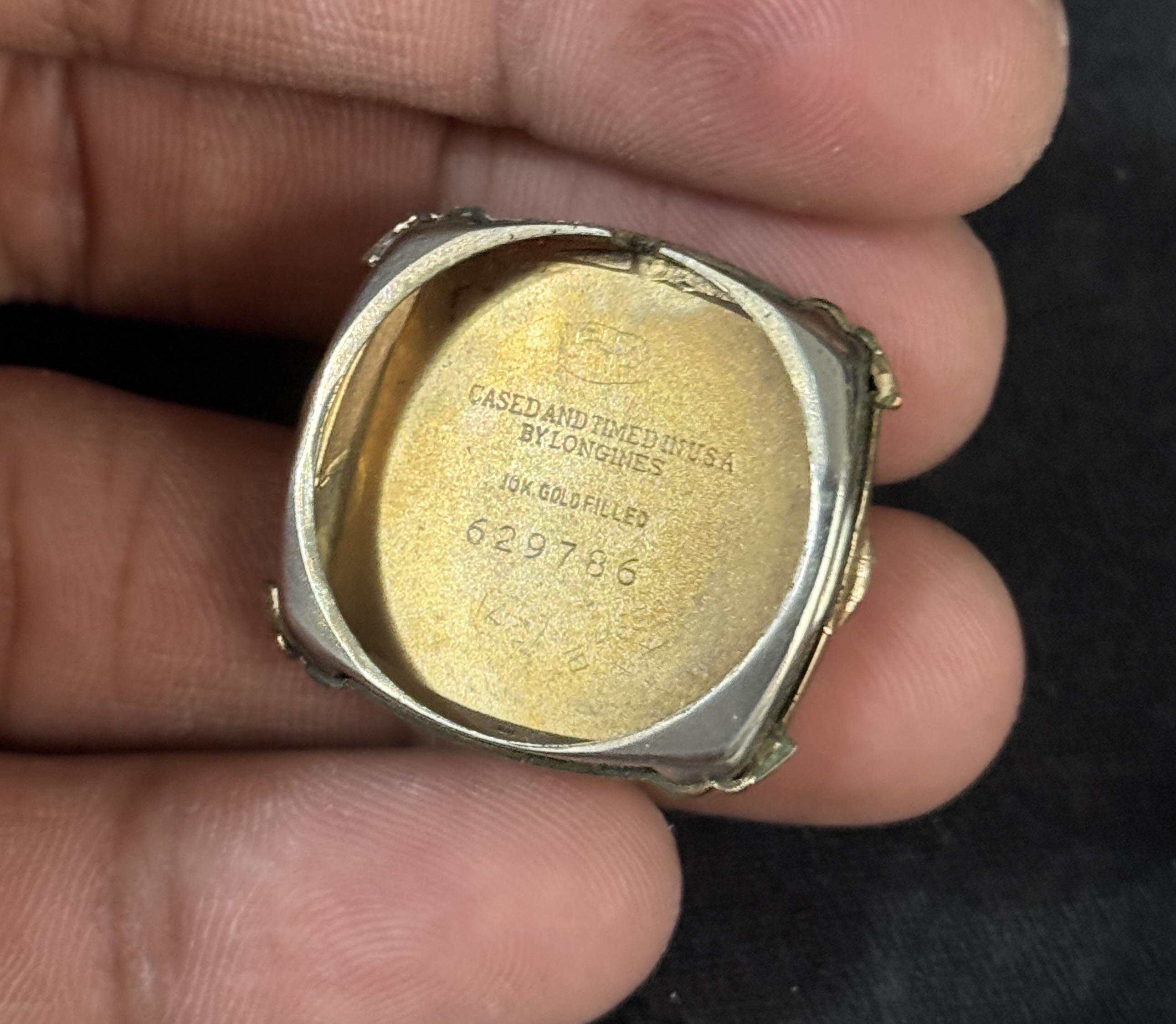 Longines 10L Gold Filled Manual Wind Tank Watch 25mm