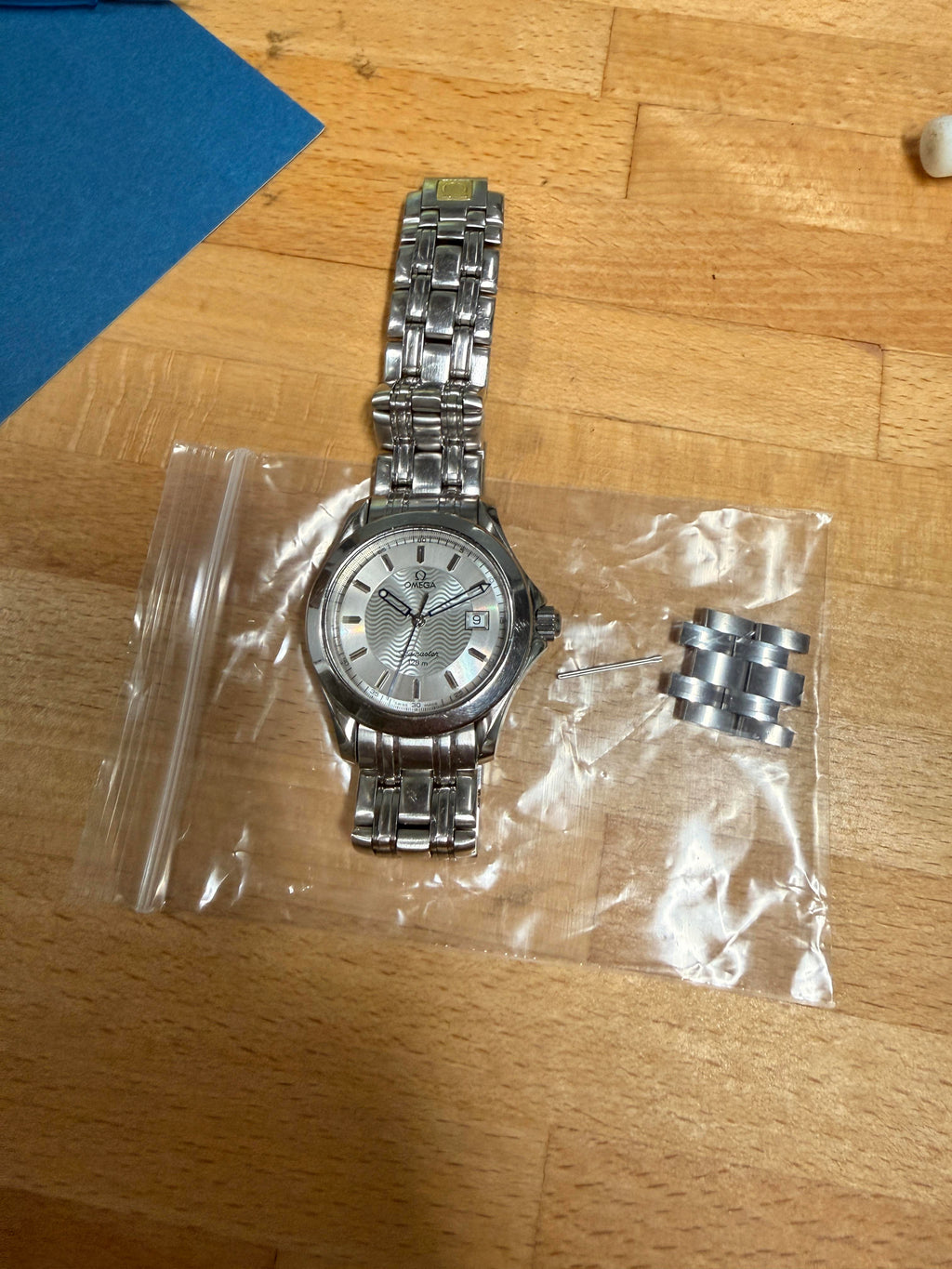 Omega Seamaster 120 2511.31 Silver Wave Dial Quartz 36mm