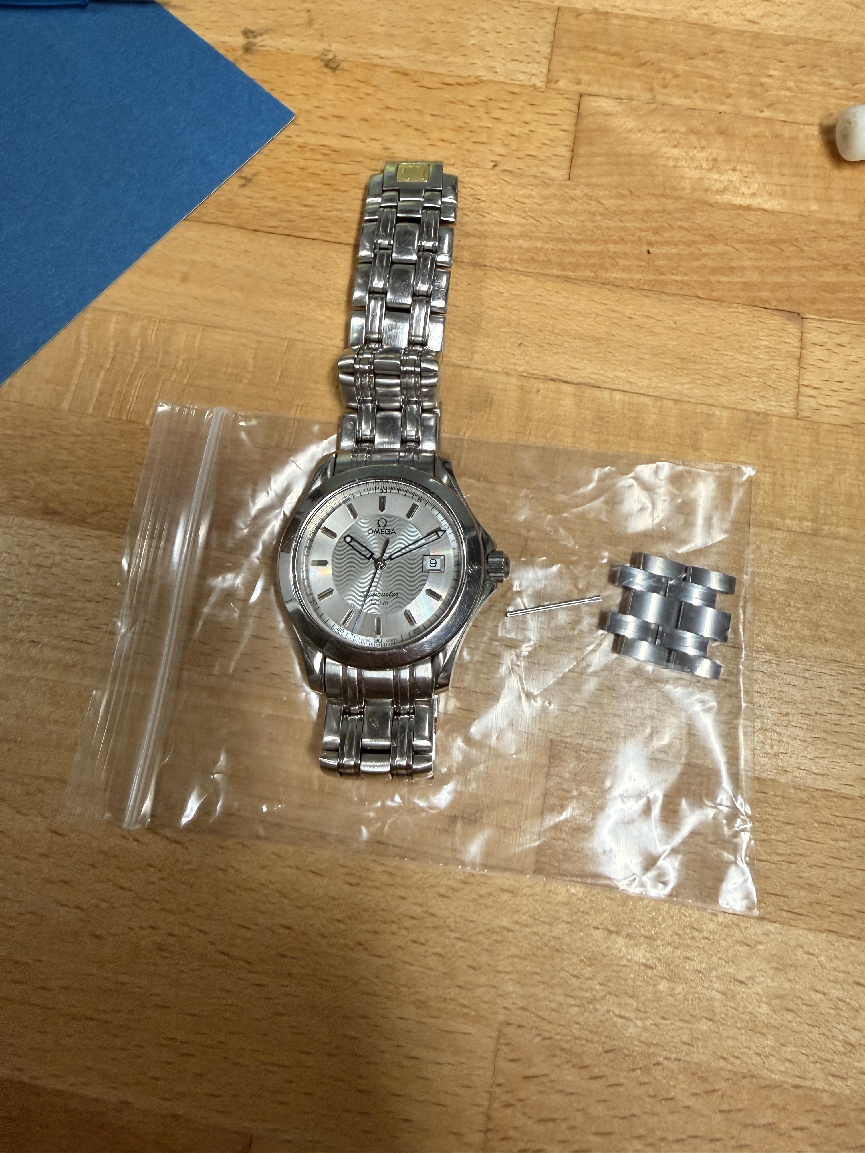 Omega Seamaster 120 2511.31 Silver Wave Dial Quartz 36mm