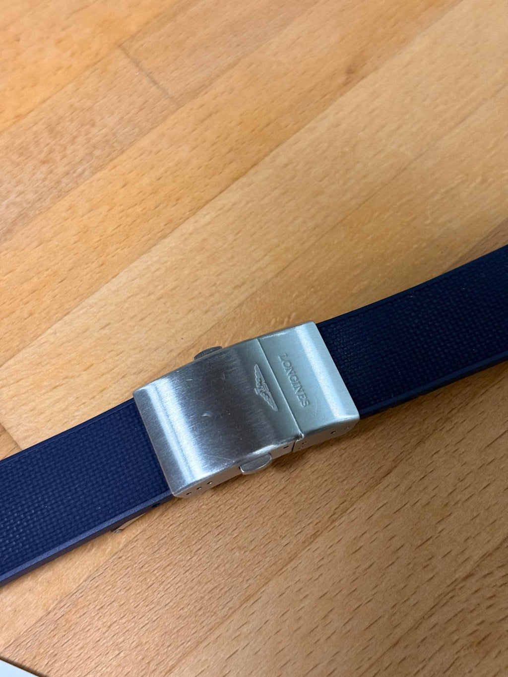 Longines OEM 21mm Rubber Strap & Push Button Deployant for Hydroconquest