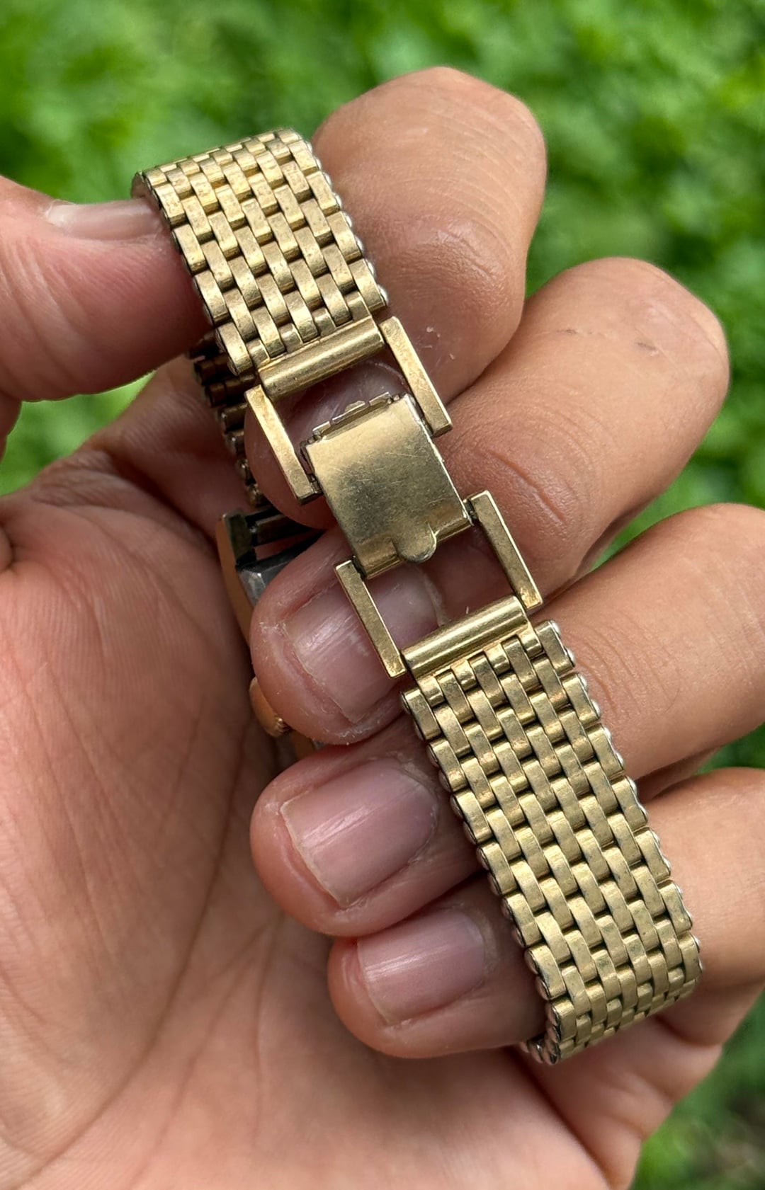Lord Louis Vintage Gold Plated Manual Wind Tank Watch