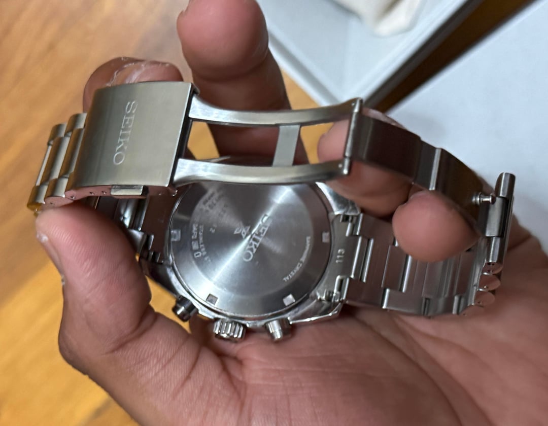 Seiko Prospex Speedtimer SSC819 Black Dial Solar Chronograph