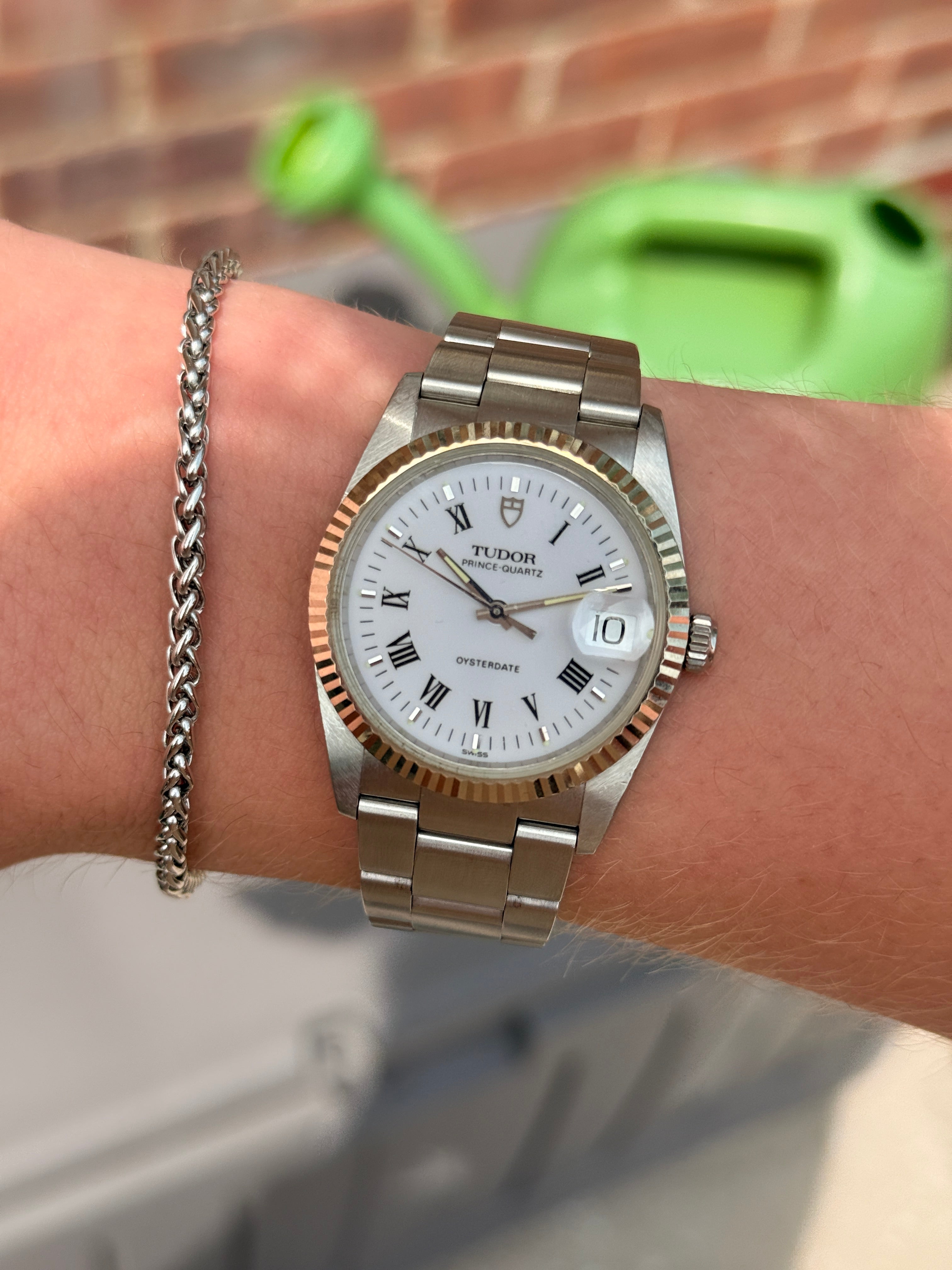 Tudor Prince Quartz Oyster Date Buckley Dial 84134