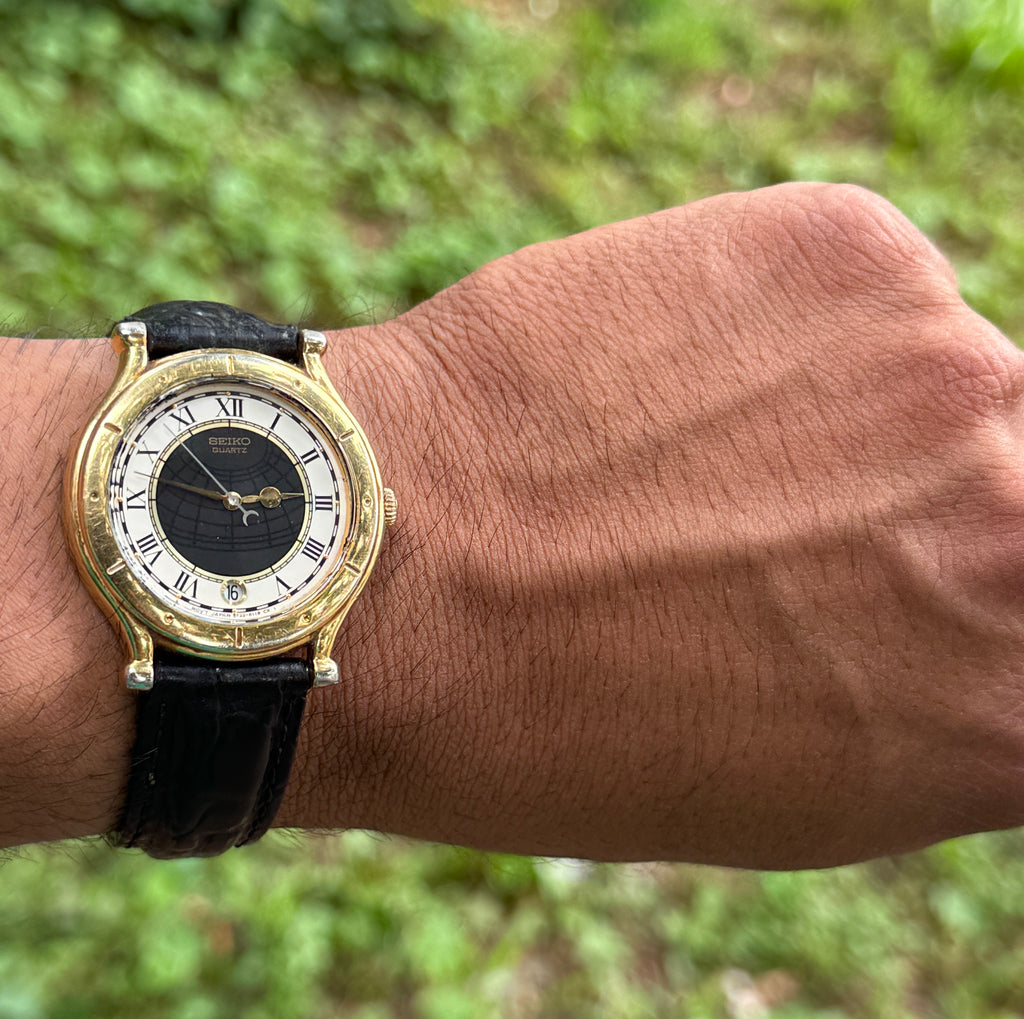 Seiko Quartz "Age of Discovery" 5Y22-6059 35mm Vintage Watch