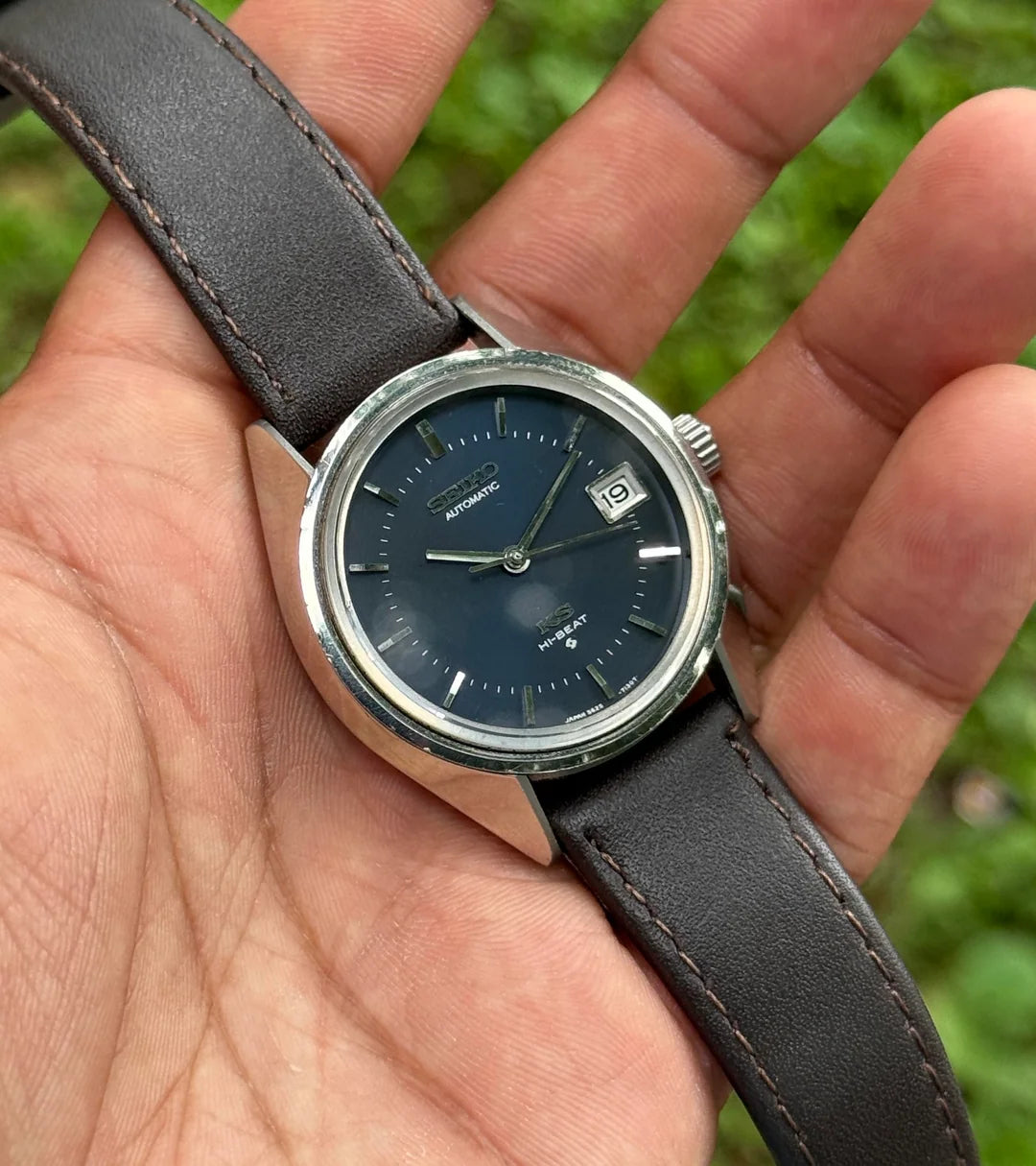 King Seiko Hi-Beat 5625-7110 Blue Dial JDM Vintage Automatic Watch