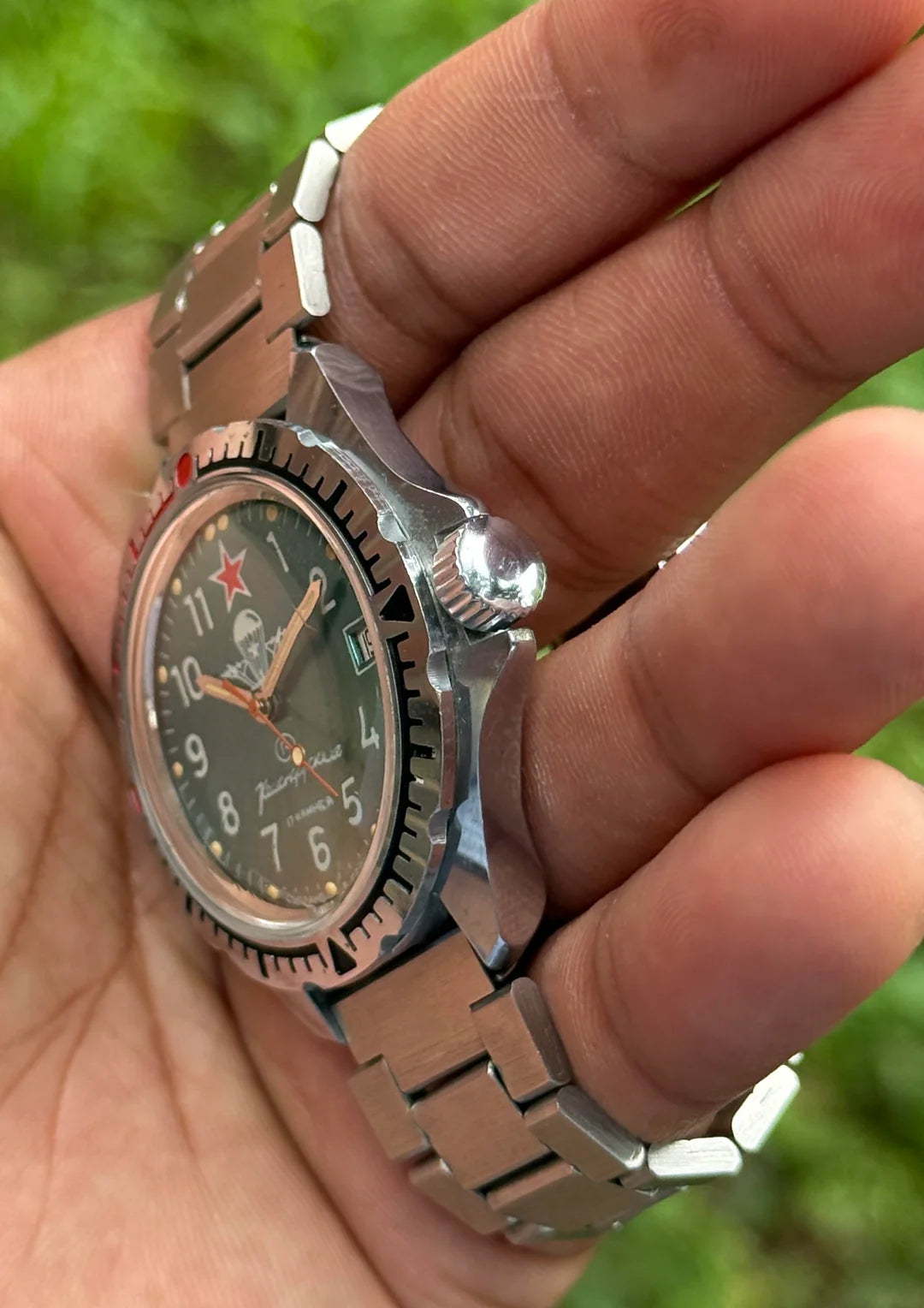 Vostok Amphibia Komandirskie “Heineken” Soviet 2414A Manual Wind Watch
